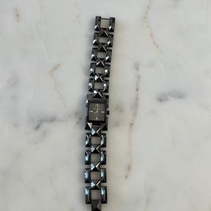 Burberry gunmetal stainless watch